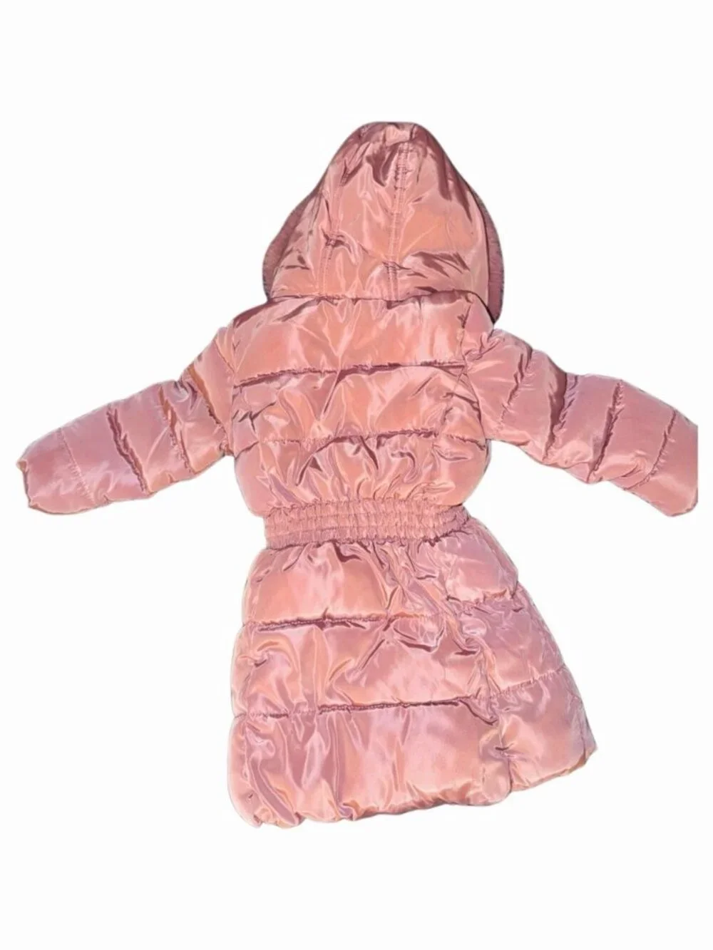 Kensiegirl 2T Mauve Hooded Winter Coat Sherpa Lining Nwot